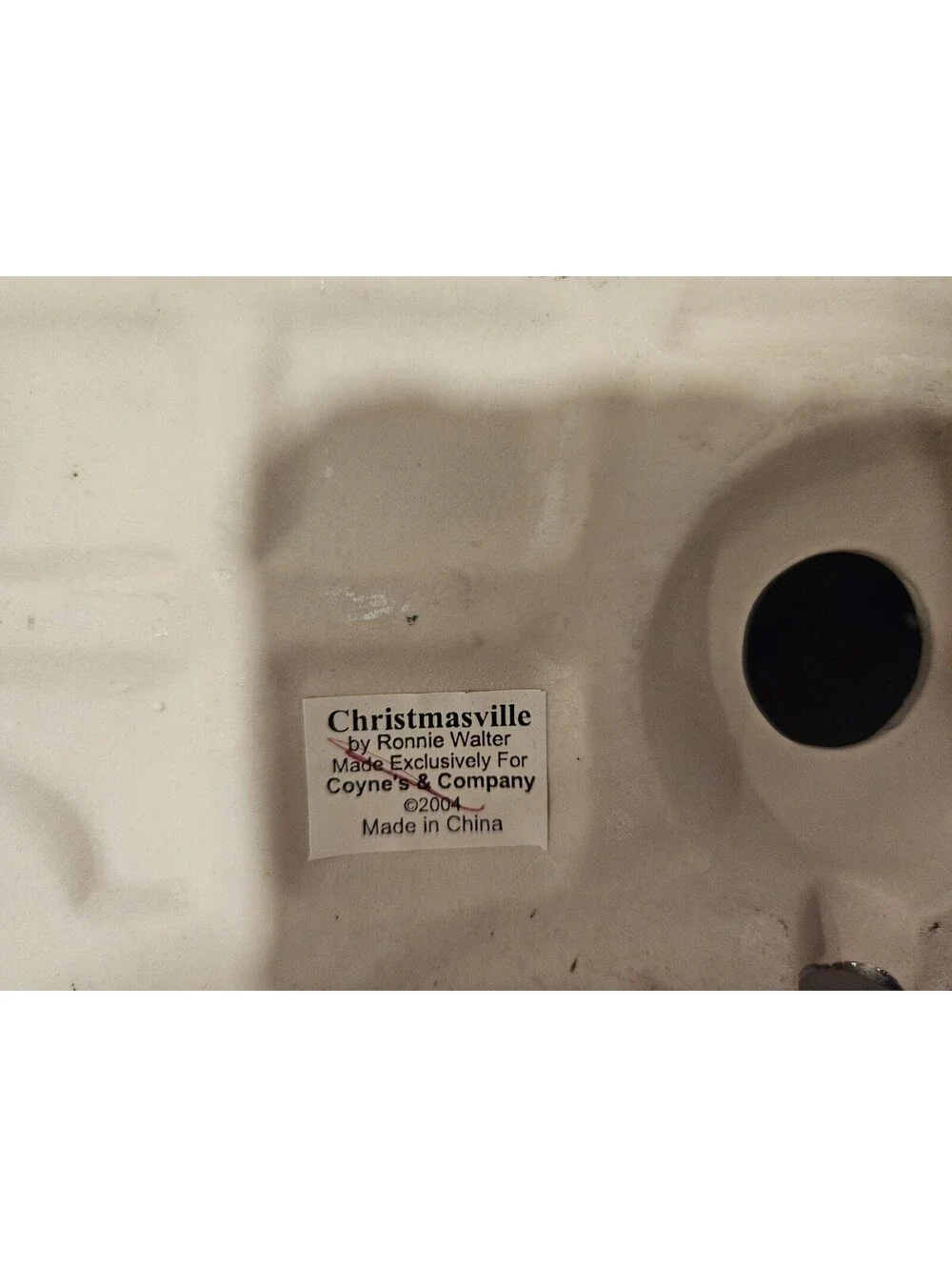 Christmasville Ronnie Walter Coyne's & Co. Christmas Village House Rare Vintage